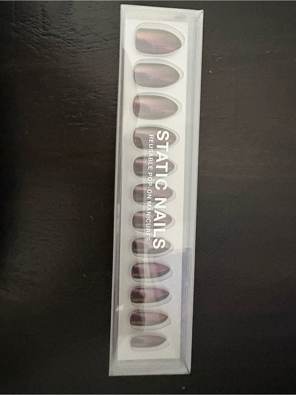 Static Nails Reusable Press-On Nails — Iridescent Purple Shade